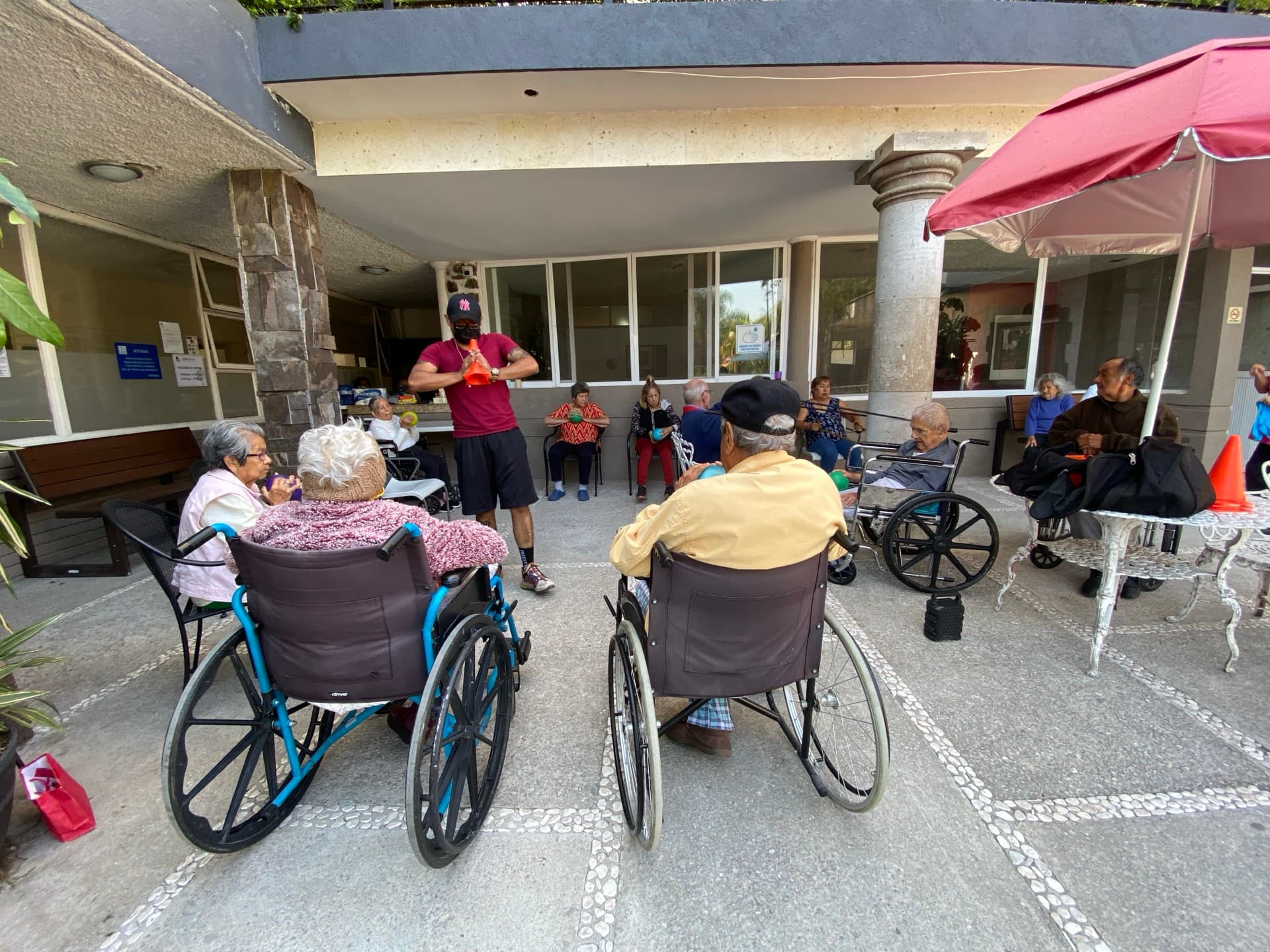 Residentes en una actividad recreativa